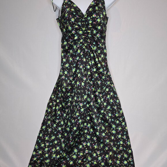 Sandro Paola Sleeveless Dress Black/Floral, Size 38, NWT - Picture 2 of 7